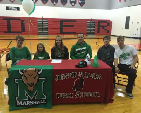senior, Katie Smith signs with Marshall