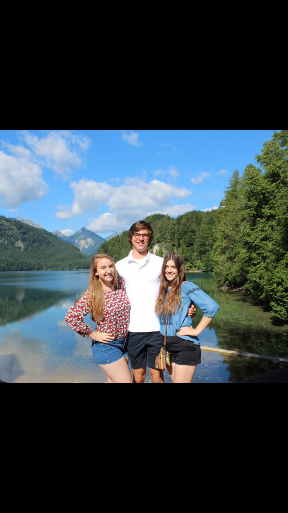 Seniors Maddie Conley and Ivan Wehner, along with Alder alumna Jordan Ballard, explore the Alps.