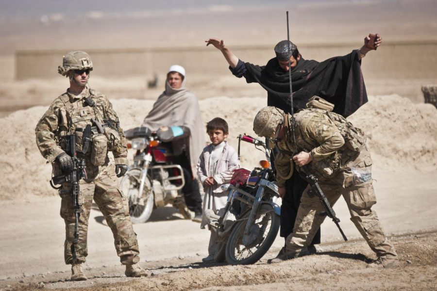U.S., Afgan forces conduct checkpoint operations near COP Yosef Khel