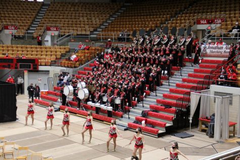 JAHS Marching Band preforms at OSU Skull session