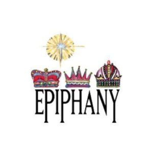 Epiphany logo with Bethlehem Star and The Wise Men hats. 