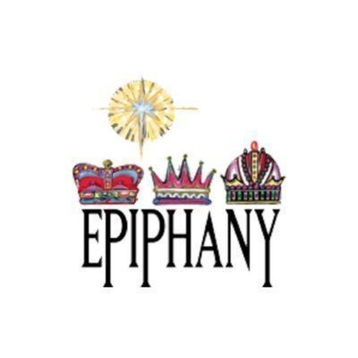 Epiphany logo with the Bethlehem Star and the Wise Men hats. 