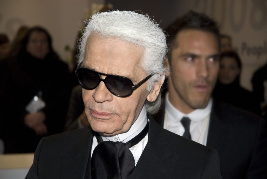 An image of Karl Lagerfeld from 2008.