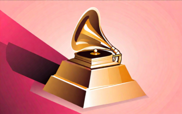 AI-generated image of a Grammy through hotpot.ai