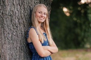 Amanda Simmons poses against a tree for her senior photo.

Photo courtesy of Amanda Simmons