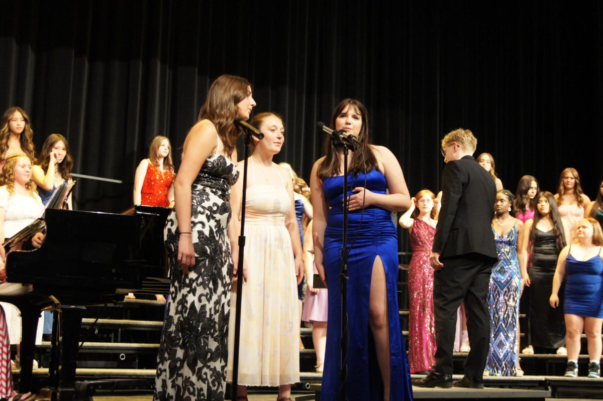Freshmen Ruthy Sebestyen, Allison Moran, And Caroline Kerr's trio for "Wicked."