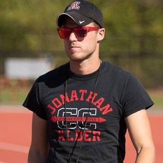 Coach Justin Creps in action on the track. 

Photo courtesy of Justin Creps.
